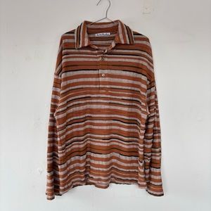 Acne Studios Striped Jacquard Knit Polo.